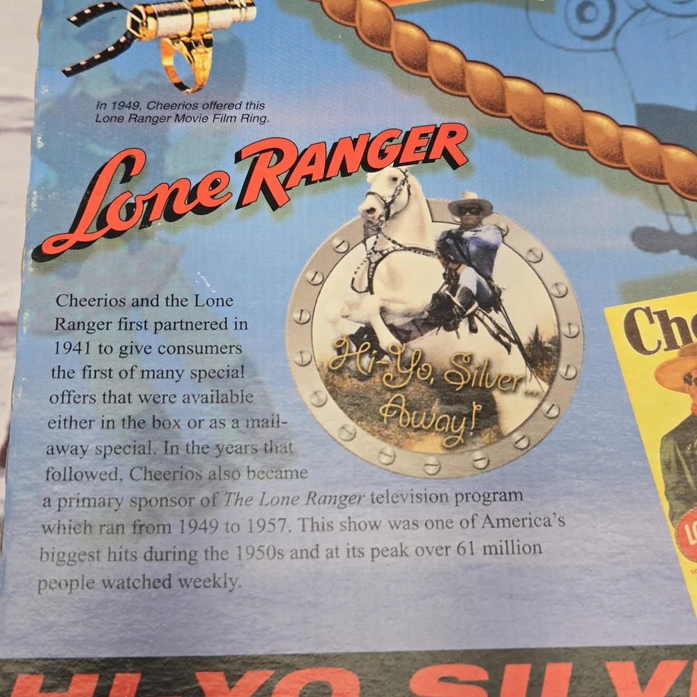 The Lone Ranger Miniature Lunch Box Cheerios 60th Anniversary 2001 General Mills
